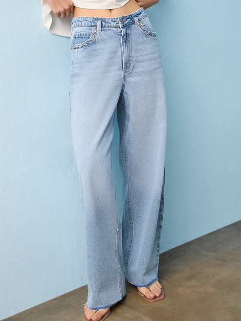 Nuon Light Blue High-Rise Jeans